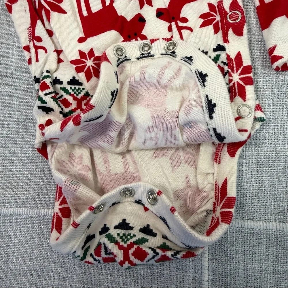Hanna‎ Andersson Dear Deer 6-12 Months Long Sleeve Bodysuit